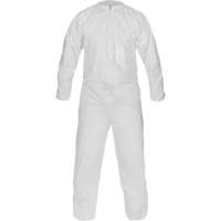 Combinaison non st&eacute;rile de fabrication &eacute;co-efficace CleanMax, Moyen, Blanc, Microporeux Oxford Builders Supplies Inc