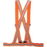 Harnais pour la circulation, Orange haute visibilit&eacute;, Couleur r&eacute;fl&eacute;chissante Argent, Moyen Oxford Builders Supplies Inc