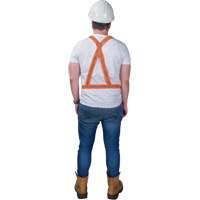 Harnais pour la circulation, Orange haute visibilit&eacute;, Couleur r&eacute;fl&eacute;chissante Argent, Moyen Oxford Builders Supplies Inc