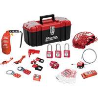 Standard Lockout Kit with Zenex Thermoplastic Locks, Electrical/Valve Kit, 27 Components Oxford Builders Supplies Inc