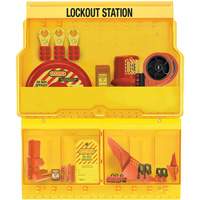 Premier Valve & Electrical Deluxe Lockout Station, None Padlocks, 32 Padlock Capacity, Padlocks Not Included Oxford Builders Supplies Inc