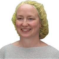 Bonnets bouffants, Polypropyl&egrave;ne, 21", Jaune Oxford Builders Supplies Inc