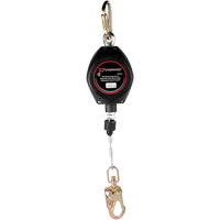 Cordage de s&eacute;curit&eacute; autor&eacute;tractable Dynamic, 20', Acier galvanis&eacute;, Pivotant Oxford Builders Supplies Inc