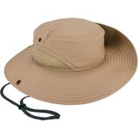 Chapeau l&eacute;ger de forestier Chill-Its 8936 avec panneau en maille, Khaki Oxford Builders Supplies Inc