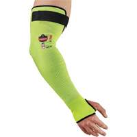 ProFlex 7941-PR Cut-Resistant Protective Arm Sleeve, TenaLux, 18", ASTM ANSI Level A4/EN 388 Level D, High Visibility Lime Oxford Builders Supplies Inc
