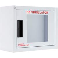 Armoire compacte standard pour DEA avec alarme, Philips/Defibtech/Heartsine Pour, Non m&eacute;dical Oxford Builders Supplies Inc