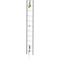 Ensemble de c&acirc;bles de s&eacute;curit&eacute; pour &eacute;chelle verticale Latchways, Acier inoxydable Oxford Builders Supplies Inc