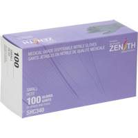 Medical Grade Disposable Gloves, Small, Nitrile, 6-mil, Powder-Free, Black, Class 2 Oxford Builders Supplies Inc