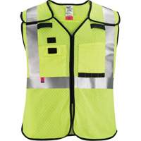 Gilet de s&eacute;curit&eacute; &agrave; maille d&eacute;tachable, Noir/Jaune lime haute visibilit&eacute;, Moyen/Petit Oxford Builders Supplies Inc