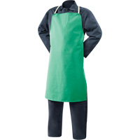 Tablier en coton ignifuge Weldlite, Salopette, 36" lo, Vert Oxford Builders Supplies Inc