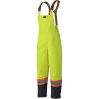 5405 Salopettes imperm&eacute;ables 300D Trilobal antid&eacute;chirure, Polyester, T-petit, Jaune lime haute visibilit&eacute; Oxford Builders Supplies Inc