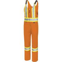 6617T Salopettes, Polyester, 40, Orange haute visibilit&eacute; Oxford Builders Supplies Inc