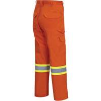 4462 Pantalon cargo de s&eacute;curit&eacute; brillant avec bande StarTech, Coton, 30, Orange haute visibilit&eacute; Oxford Builders Supplies Inc