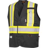 7729 Veste r&eacute;sistante aux arcs &eacute;lectriques FR-Tech, Petit, Noir, 10 cal/cm² Oxford Builders Supplies Inc