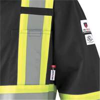 7702BKT Combinaison FR-Tech contre les arcs, Taille 40 (grand taille), Noir, 10 cal/cm² Oxford Builders Supplies Inc