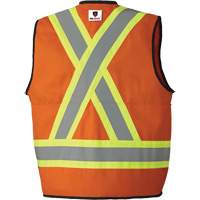7732 Veste d'arpenteur ignifuge et r&eacute;sistant aux arcs &eacute;lectriques FR-Tech, Petit, Orange haute visibilit&eacute;, 9,7 cal/cm² Oxford Builders Supplies Inc