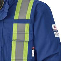 5523 Flame-Resistant Safety Parka, Small, Royal Blue, 58 cal/cm² Oxford Builders Supplies Inc