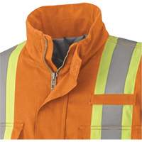 5533 Flame-Resistant Safety Parka, Small, High Visibility Orange, 58 cal/cm² Oxford Builders Supplies Inc