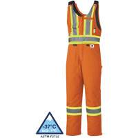 5534A Combinaison de s&eacute;curit&eacute; matelass&eacute;e ignifuge, Petit, Orange Oxford Builders Supplies Inc