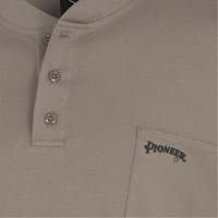 331 FR Interlock Henley Shirt, Small, Beige Oxford Builders Supplies Inc