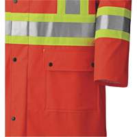 5896 Manteau long imperm&eacute;able et ignifuge, Petit, Orange haute visibilit&eacute; Oxford Builders Supplies Inc
