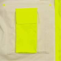 5881 Manteau de pluie ignifuge et protection contre les &eacute;clats d'arc &eacute;lectrique, T-petit, Jaune haute visibilit&eacute;, 10 cal/cm² Oxford Builders Supplies Inc