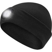 5678 Knit Toque with LED Headlight, Fleece Lining, One Size, Black Oxford Builders Supplies Inc