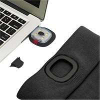5678 Knit Toque with LED Headlight, Fleece Lining, One Size, Black Oxford Builders Supplies Inc