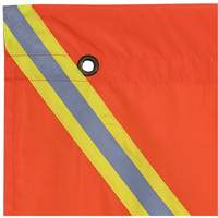 353 Drapeau avec bande r&eacute;fl&eacute;chissante, Polyester Oxford Builders Supplies Inc