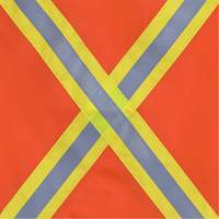 353 Drapeau avec bande r&eacute;fl&eacute;chissante, Polyester Oxford Builders Supplies Inc