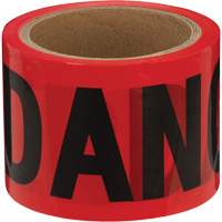 388 Danger Tape, Bilingual, 3" W x 200' L, 1.5 mils, Black on Red Oxford Builders Supplies Inc