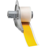 All-Weather Permanent Adhesive Label Tape, Vinyl, Yellow, 1" Width Oxford Builders Supplies Inc