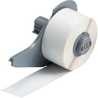 All-Weather Permanent Adhesive Label Tape, Vinyl, White, 1" Width Oxford Builders Supplies Inc