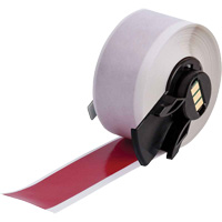 Multi-Purpose Label Tape, Vinyl, Red, 1" Width Oxford Builders Supplies Inc