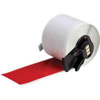 Multi-Purpose Label Tape, Vinyl, Red, 1.9" Width Oxford Builders Supplies Inc