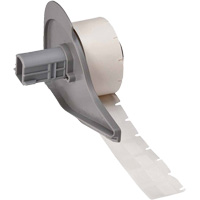 Self-Laminating Wrap-Around Wire & Cable Labels, Vinyl, 0.5" L x 0.75" H, White Oxford Builders Supplies Inc