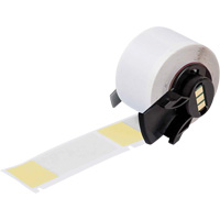 Self-Laminating Wrap-Around Wire & Cable Labels, Vinyl, 1" L x 2.5" H, White Oxford Builders Supplies Inc