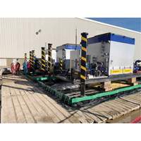 Ultimate Copolymer 2000 Ultra-Containment Berm&reg;, 179 US gal. Capacity, 4' W x 6' L x 12" H, Hinge Bracket Oxford Builders Supplies Inc