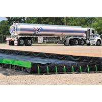 Ultimate Copolymer 2000 Ultra-Containment Berm&reg;, 179 US gal. Capacity, 4' W x 6' L x 12" H, Hinge Bracket Oxford Builders Supplies Inc