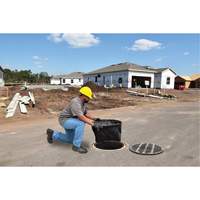 Round Ultra-Drain Guard&reg; Catch Basin Insert with Overflow Port, Oil & Sediment, 22" - 25" L x 22" - 25" W Oxford Builders Supplies Inc