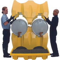 Syst&egrave;me de confinement Ultra-Drum sans drain pour 4 barils, 53" lo x 53" la x 77,8" ha, 3000 gal. US Capacit&eacute; Oxford Builders Supplies Inc
