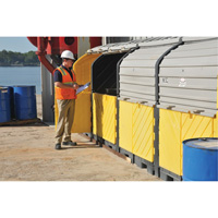 P16 Plus Ultra-Hard Top Spill Pallets&reg; without Drain, 250" L x 79" W x 62" H, 9000 lbs. Load Capacity Oxford Builders Supplies Inc