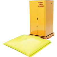 Single Drum Ultra-Safety Cabinet Bladder System&reg;, 37.8" L x 37.8" W x 6.3" H, 1500 lbs. Load Capacity Oxford Builders Supplies Inc