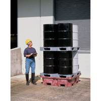 4-Drum Ultra-Spill King&reg; Flat Deck Spill Pallet, 85 US gal. Spill Capacity, 51" x 51" x 17.5" Oxford Builders Supplies Inc
