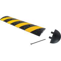 Speed Bump Kit, Rubber, 4' L x 11" W x 2" H Oxford Builders Supplies Inc