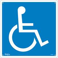 Enseigne de s&eacute;curit&eacute; conforme &agrave; la CSA - Handicap, 12" x 12", Aluminium, Pictogramme Oxford Builders Supplies Inc