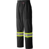 6003BKP Pantalon de s&eacute;curit&eacute; routi&egrave;re, Polyester, Petit, Noir Oxford Builders Supplies Inc
