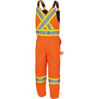 5040 Waterpoof Quilted Safety Overalls, Polyester, Small, High Visibility Orange Oxford Builders Supplies Inc