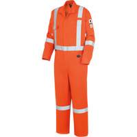7708A Combines ignifuges et r&eacute;sistants aux arcs &eacute;lectriques &agrave; haute visibilit&eacute; The Rock FR-Tech, Taille 36, Orange haute visibilit&eacute;, 10 cal/cm² Oxford Builders Supplies Inc