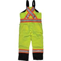 Ripstop Insulated Safety Bib Overall, Polyester, X-Small, High Visibility Lime-Yellow Oxford Builders Supplies Inc